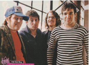 Fall Out Boy Green Day teen magazine pinup clipping windows Tiger Beat Pix