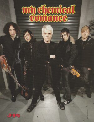 My Chemical Romance teen magazine pinup rock band night J-14 guitars Pix