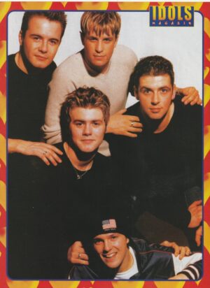 Westlife teen magazine pinup clipping Idol boys rare pose modeling