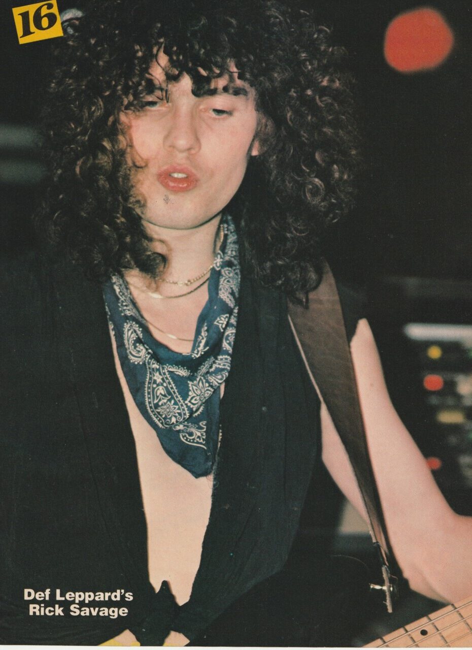 Rick Springfield Def Leppard teen magazine pinup clipping Rick Savage Pix - Image 2