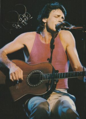 Rick Springfield John Stamos teen magazine pinup clipping pink shirt Teen Pix