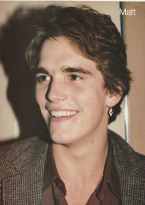 Matt Dillon teen magazine pinup clipping headshot Teen Machine 80's star Pix