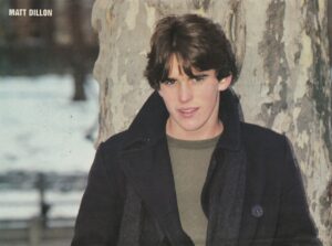 Matt Dillon teen magazine pinup clipping Teen Machine 80's star tree Outsiders