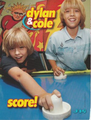 Dylan Sprouse Cole Sprouse Laguna Beach teen magazine pinup clipping air hockey