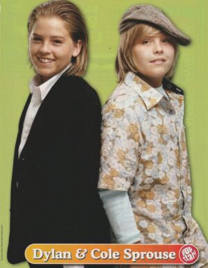 Dylan Sprouse Cole Sprouse teen magazine pinup clipping Suite Life hat Pop Star