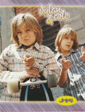 Dylan Sprouse Cole Sprouse teen magazine pinup clipping Suite Life skateboard