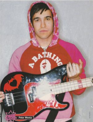 Fall Out Boy Chris Brown teen magazine pinup clipping guitar Tiger Pete Wentz