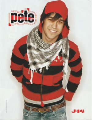 Fall Out Boy Pete Wentz Vanessa Hudgens teen magazine pinup J-14 hoodie pix