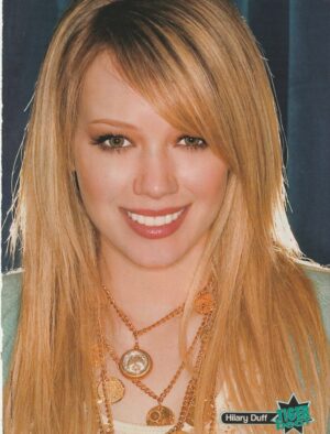 Hilary Duff Emma Watson teen magazine pinup clipping headshot Tiger Beat Pix