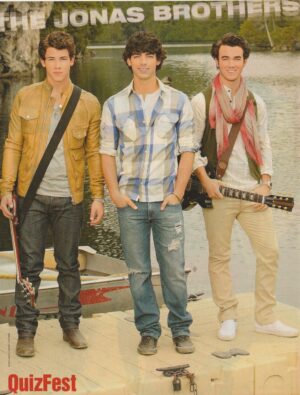 Jonas Brothers Joe Jonas teen magazine pinup clipping vintage Quizfest Lake Pix