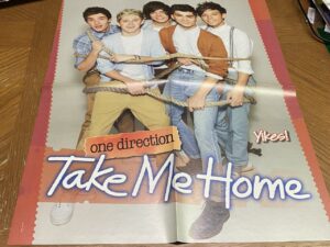 One Direction Selena Gomez teen magazine poster clipping rope tied up Yikes Pix