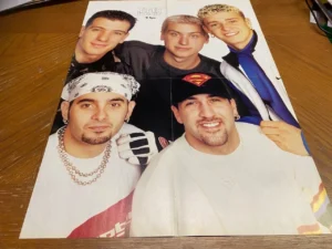Nsync Hanson teen magazine poster clipping boy band 90's Tiger Beat necklace Pix