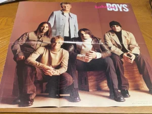 Backstreet Boys teen magazine poster clipping BSB 90's Vintage 4 page People