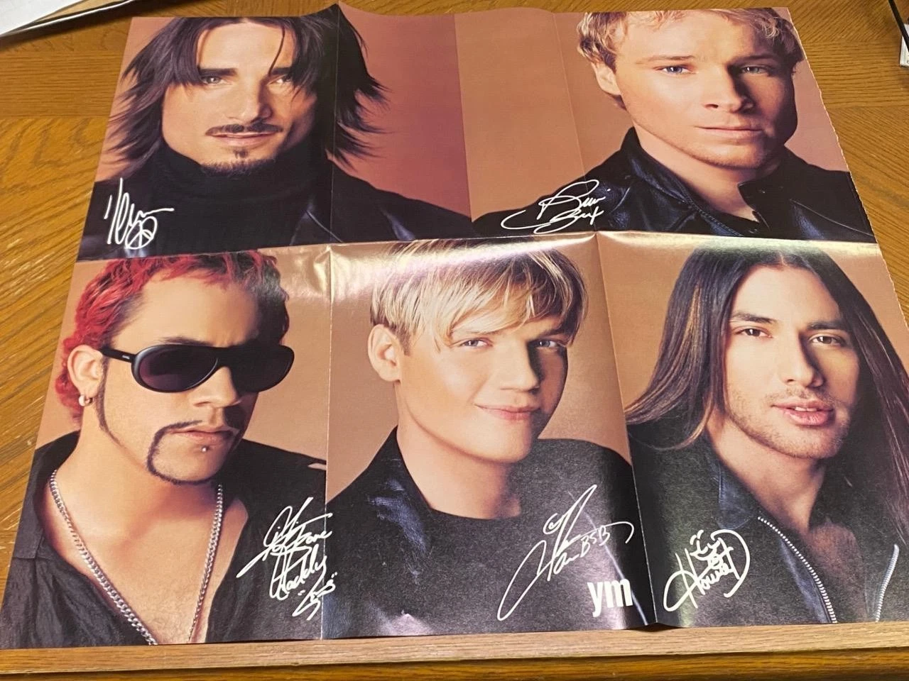 Backstreet Boys teen magazine poster clipping BSB 90's Vintage 4 page People - Image 2
