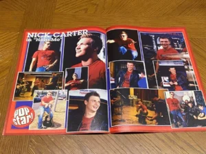Nick Carter Backstreet Boys teen magazine poster clipping Help Me Video Shoot