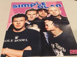 Simple Plan Jo Jo teen magazine poster rock band screaming Tiger Beat Pix