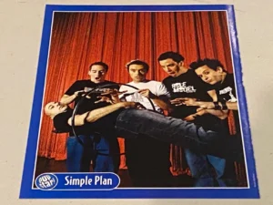 Simple Plan teen magazine pinup rock band red curtain Pop Star Pix