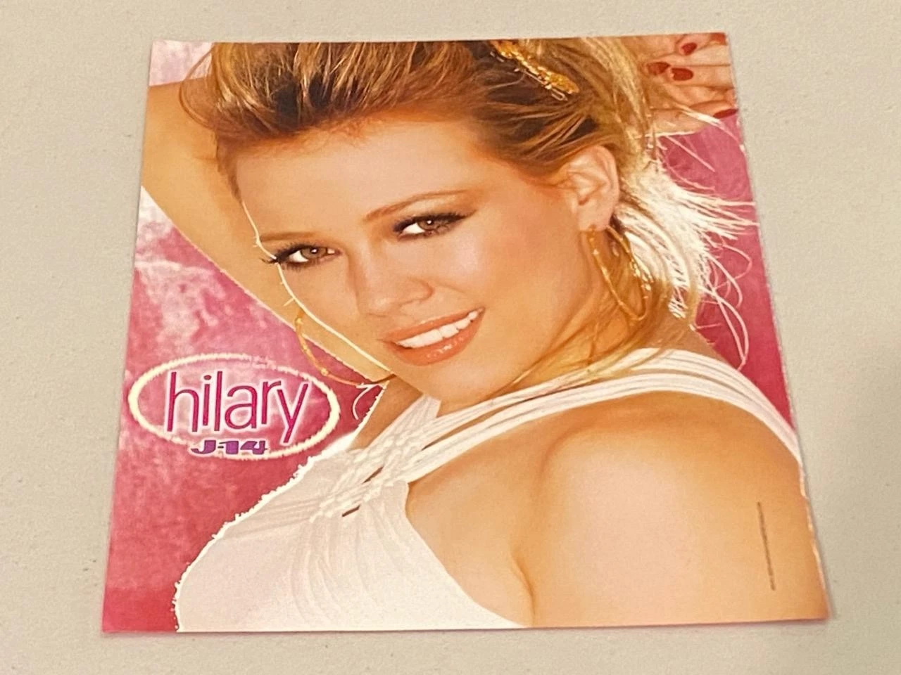 Good Charlotte Hilary Duff teen magazine pinup clipping tattoos white tie J-14 - Image 2