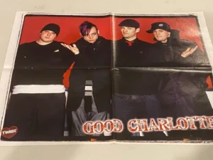 Good Charlotte Ashlee Simpson teen magazine poster clipping hands Pix rock