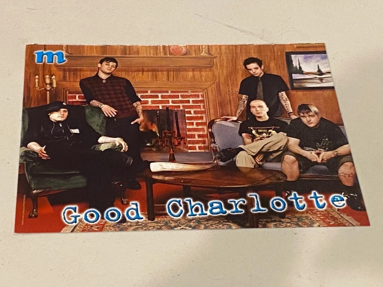Good Charlotte Jesse Mcartney teen magazine pinup clipping fireplace M pix