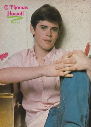 Thomas Howell Tom Howell John Stamos teen magazine pinup clipping jeans Bop Pix
