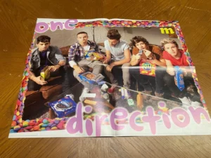 One Direction Selena Gomez poster clipping teen idols Liam Payne Rip eating M