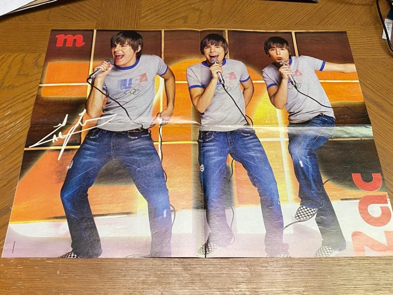Zac Efron Ashley Tisdale teen magazine poster clipping Dancing HSM 2 singing Pix