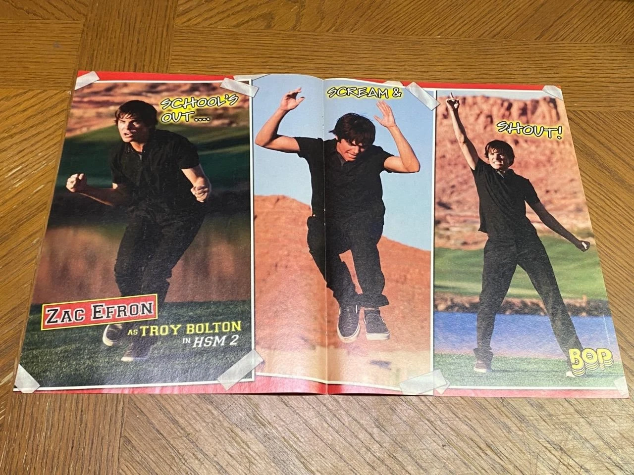 Zac Efron Ryan teen magazine poster clipping Dancing HSM 2 Troy Bolton Disney