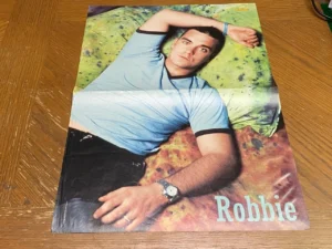 Robbie Williams Take That teen magazine poster clipping modeling Bravo Pix