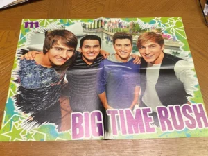 Big Time Rush Selena Gomez teen magazine poster clipping Disney Star Pix M Rare