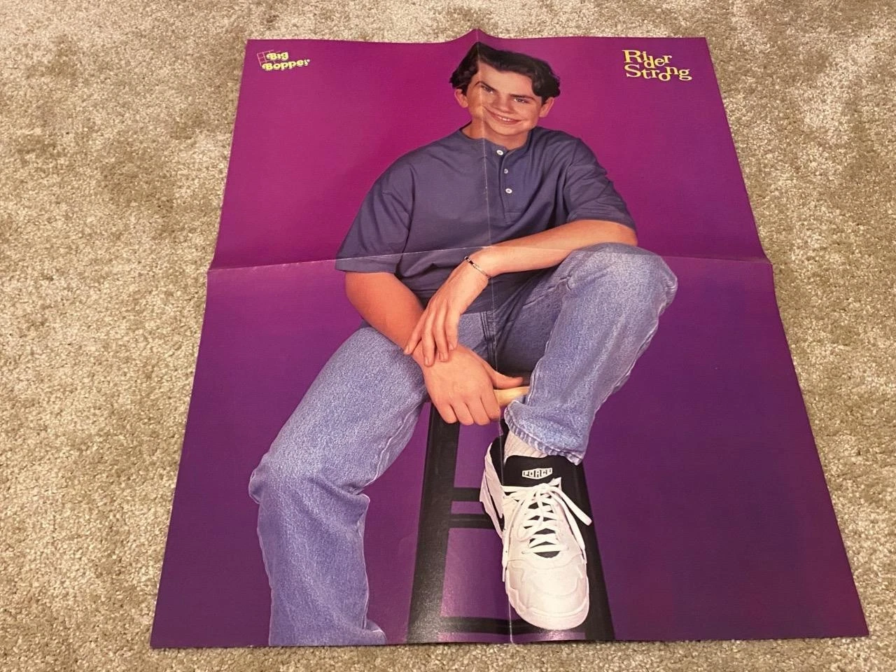 Matthew Lawrence Rider Strong teen magazine poster clipping bar stool Bop Pix
