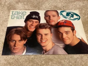 Take That Kevin Costner teen magazine poster clipping Pix 90’s Bravo boy band