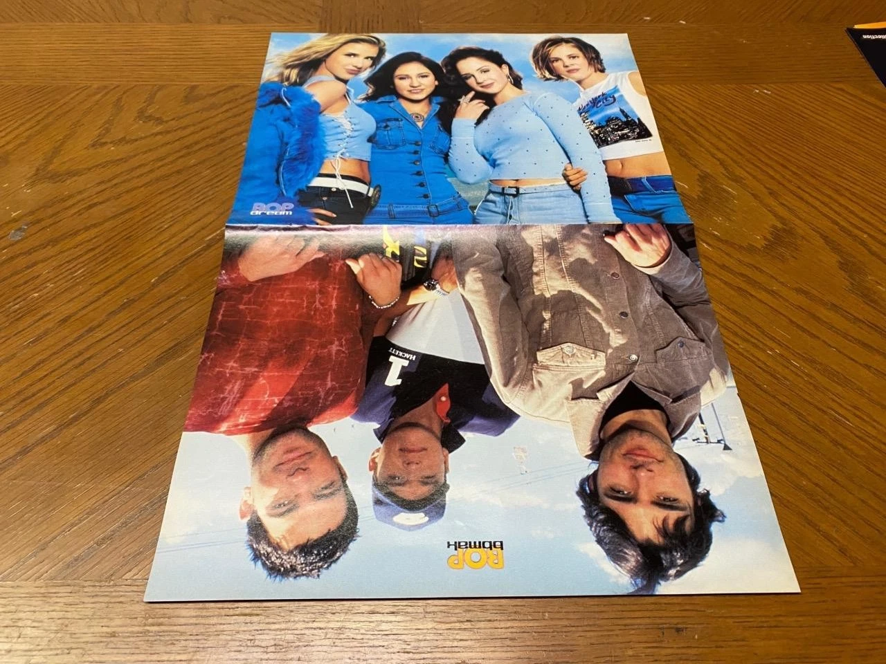 Dream BBMAK Nsync teen magazine poster clipping blue shirts Bop girl group pix - Image 2