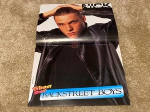 No Authority Nick Carter teen magazine poster clipping Shout Out Rare Pix 90’s
