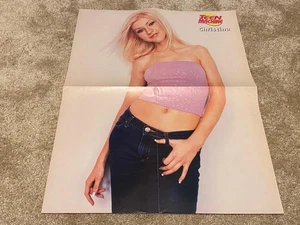 Christina Aguilera Nick Carter teen magazine poster clipping pink shirt Rare Pix