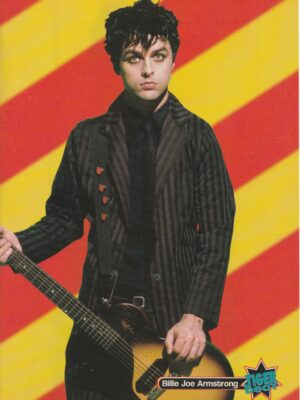 Hilary Duff Billie Joe Armstrong Green Day teen magazine pinup clipping open jacket guitar Tiger Beat