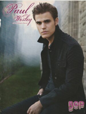 Paul Wesley teen magazine pinup clipping Vampire Diaries Bop modeling celebrity