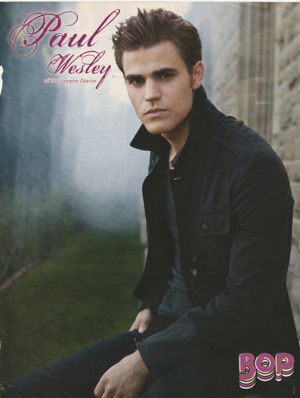 Paul Wesley teen magazine pinup clipping Vampire Diaries Bop modeling celebrity