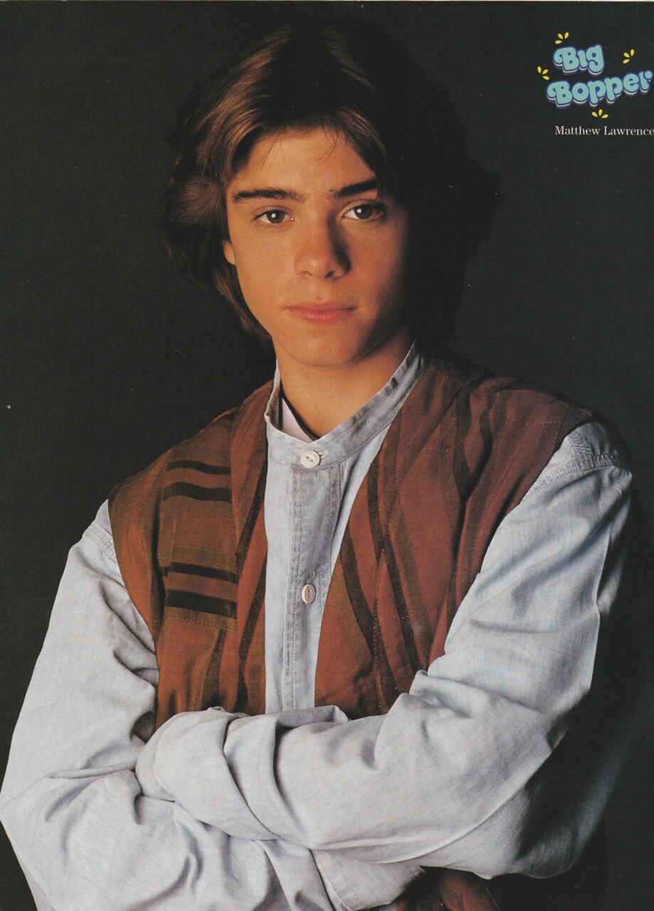 Matthew Lawrence teen pinup clipping Big Bopper 90's vintage crossed arms pix