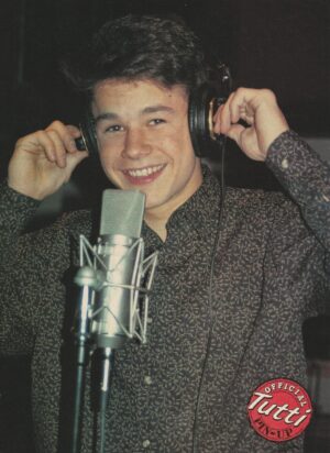 Marky Mark Wahlberg pinup clipping Tutti Frutti mic studio 90's vintage pix