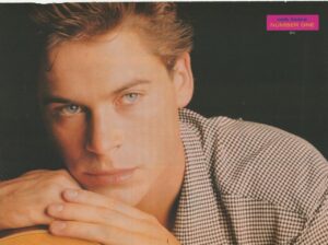Rob Lowe teen pinup clipping Number One headshot Young Blood 80's modeling Pix