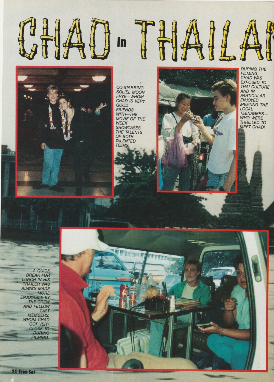 Sean Astin Chad Allen teen pinup clipping Teen Set magazine young Pix Goonies - Image 2