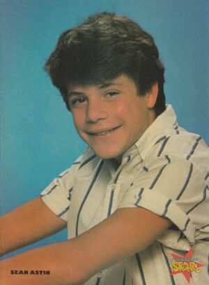 Sean Astin teen pinup clipping Star young Pix Goonies modeling 80's Rare Vintage