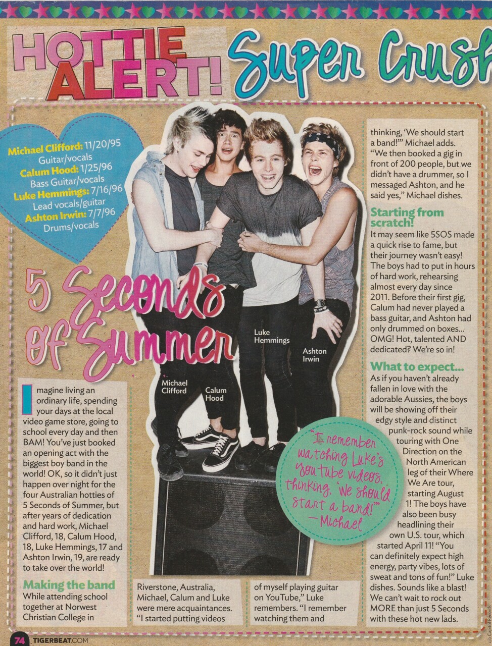 Austin Mahone Five Seconds of Summer 5SOS teen magazine pinup clipping jeans modeling pix - Image 2