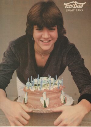 Jimmy Baio teen magazine pinup clipping birthday cake Teen Beat child star Pix