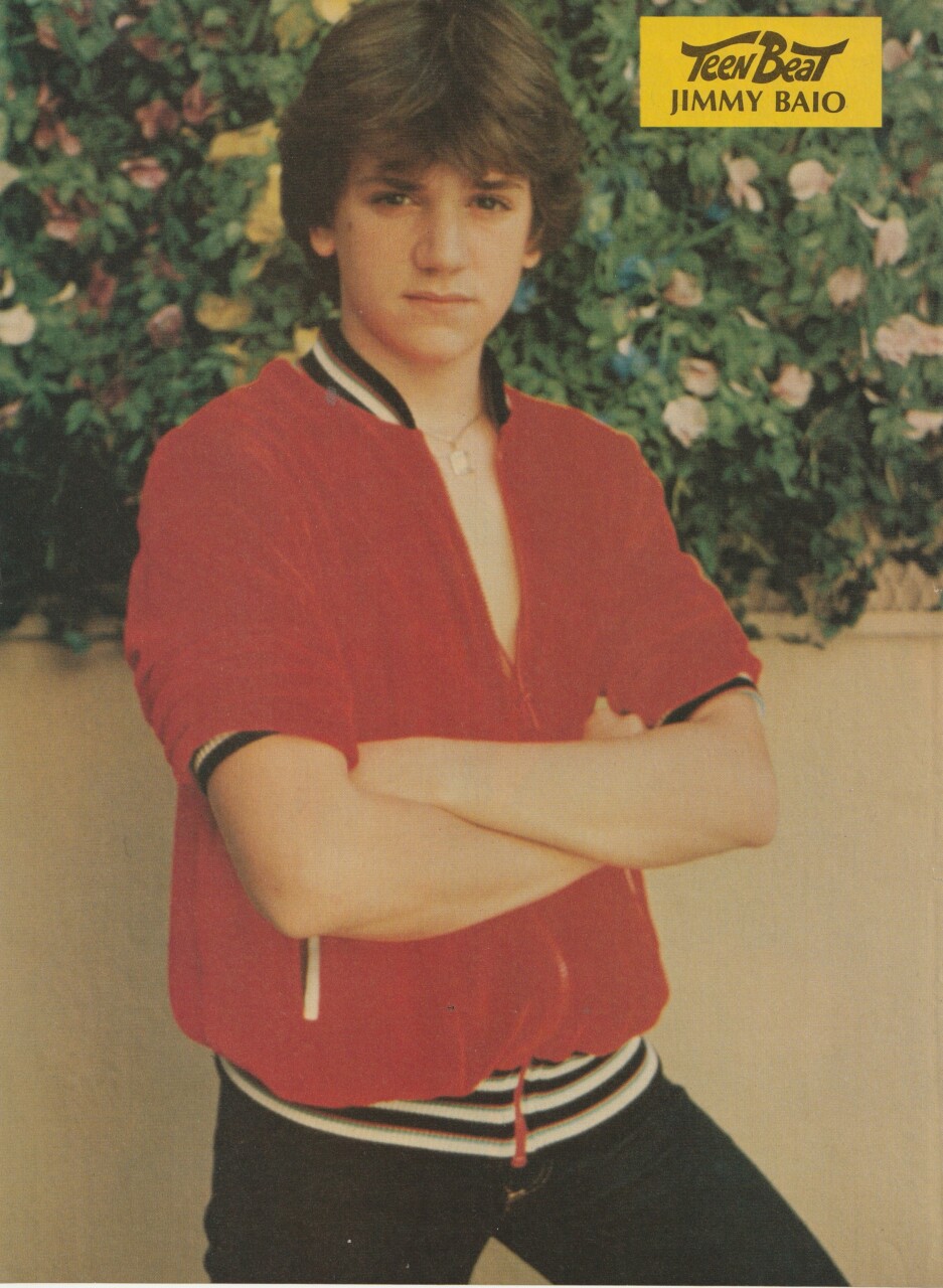 Jimmy Baio teen magazine pinup clipping Crossed arms Teen Beat child star Pix