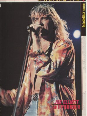 Joe Elliott Def Leppard teen magazine pinup clipping stage Heavy Metal Pix