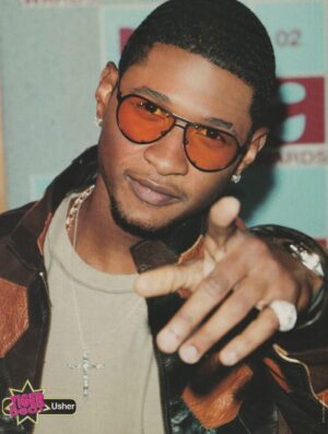 Usher Ryan Cabrera teen magazine pinup clipping glasses Tiger Beat haedshot pix