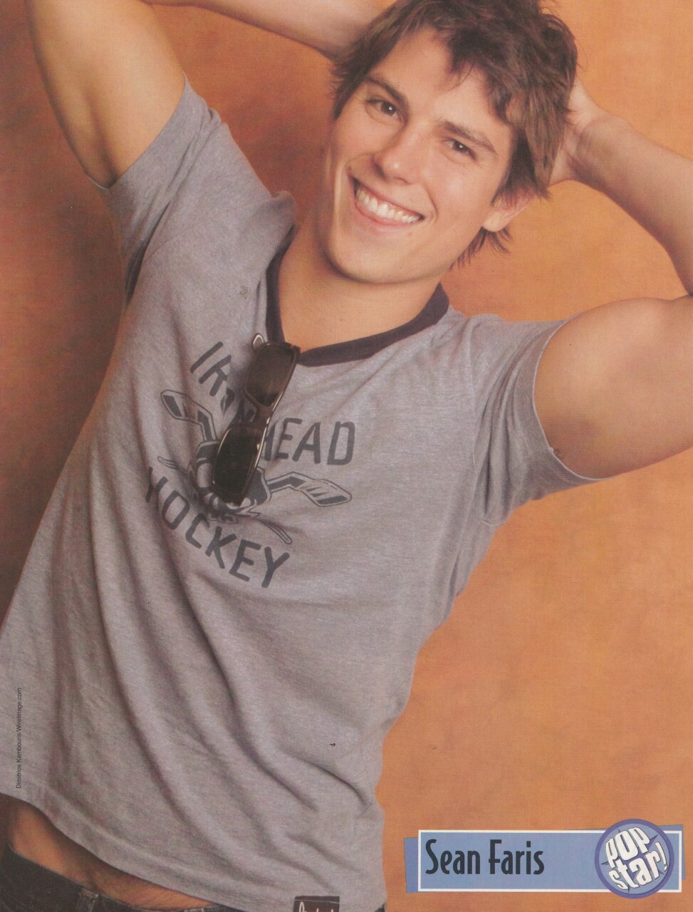 Usher Sean Faris teen magazine pinup clipping shirtless Pop Star Muscles Pix - Image 2