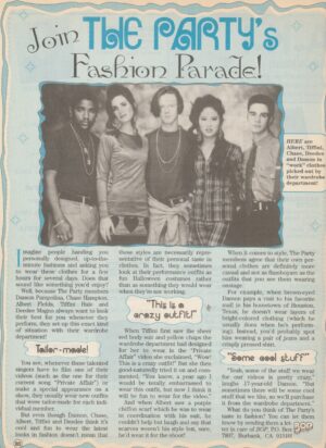 The Party teen magazine pinup clipping Fashion Parade Bop 90's Chase Hampton Pix